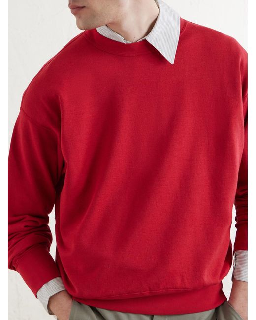 Auralee Red Cotton for men