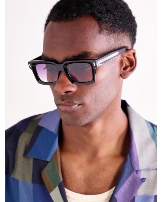 Cutler & Gross Black Square-Frame Acetate Sunglasses for men