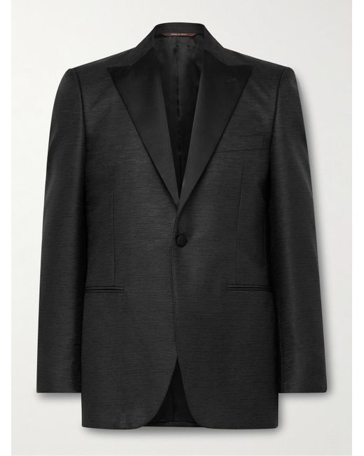 Giacca Da Smoking Slim-Fit di Canali in Black da Uomo
