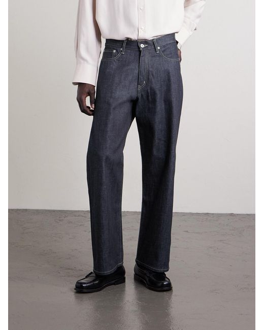 Neighborhood Blue Straight-Leg Selvedge Jeans for men