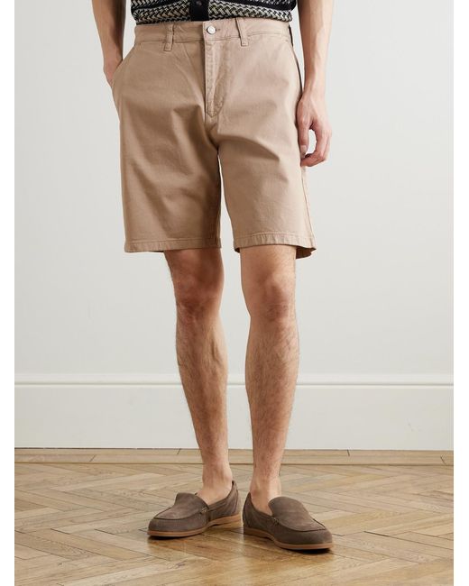 NN07 Natural Aden 1923 Straight-Leg Organic Cotton-Blend Twill Shorts for men