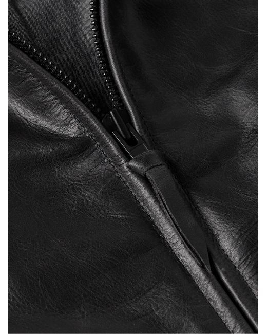 Golden Bear Black The Vista Leather Jacket for men