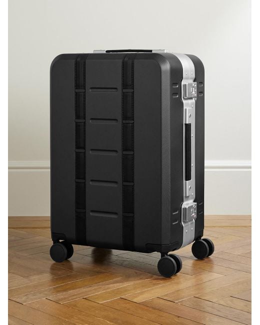 Db Journey Black Ramverk Pro Medium Polycarbonate And Aluminium Check-in Suitcase for men