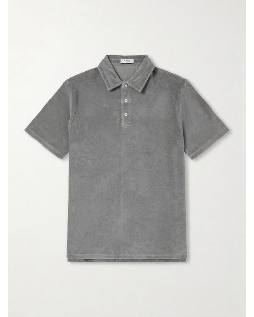 Altea Gray Smith Cotton Polo Shirt for men