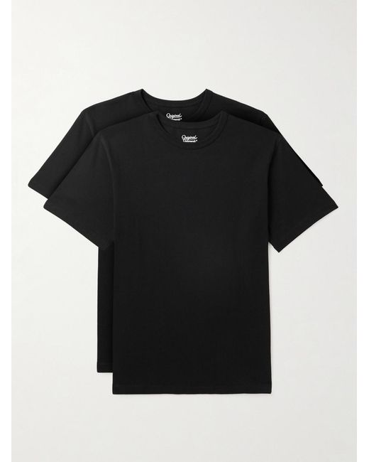 FRIZMWORKS Black Og Athletic Pack Of Two Cotton-Jersey T-Shirts for men