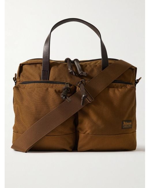 Filson Brown Dryden Cordura® And Leather Briefcase for men