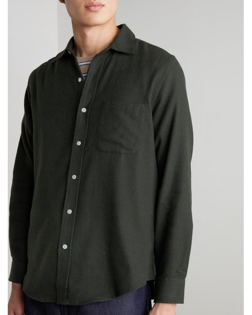Portuguese Flannel Gray Teca Cotton Shirt for men