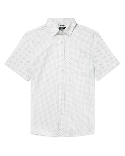 Faherty Movement Printed Supima Cotton-blend Shirt in White for Men | Lyst