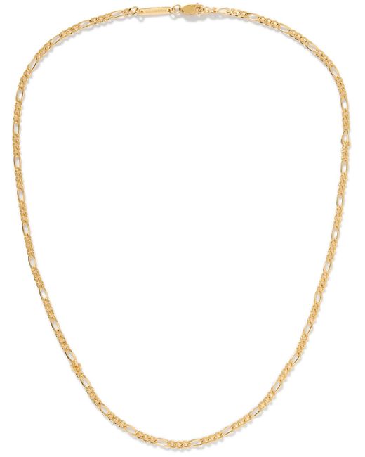 Tom Wood Natural Bo Slim Recycled Gold-plated Chain Necklace for men