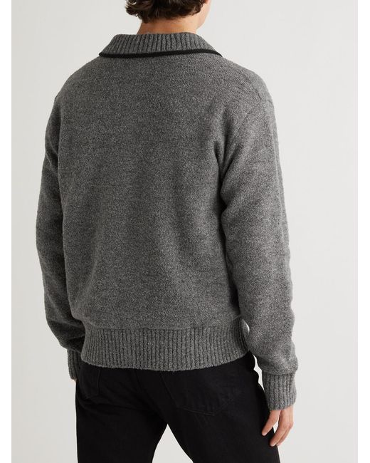 Mr P. Gray Surplus Wool-Blend Bouclé Blouson Jacket for men
