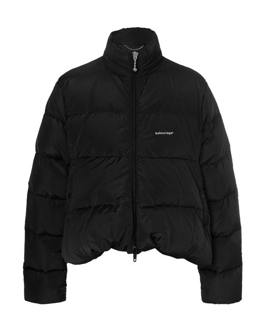 Balenciaga Black Oversized Quilted Shell Down Jacket for men