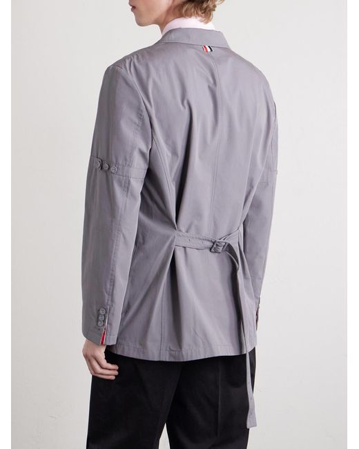 Thom Browne Purple Belted Cotton Blazer for men
