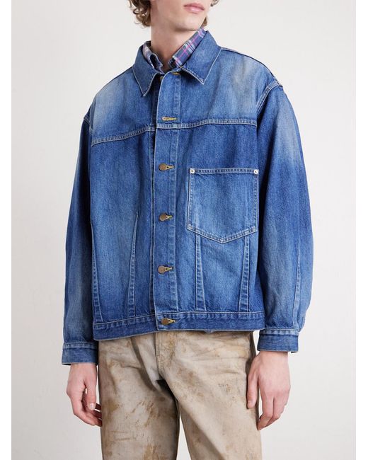Needles Blue Darts Bottom Denim Jacket for men