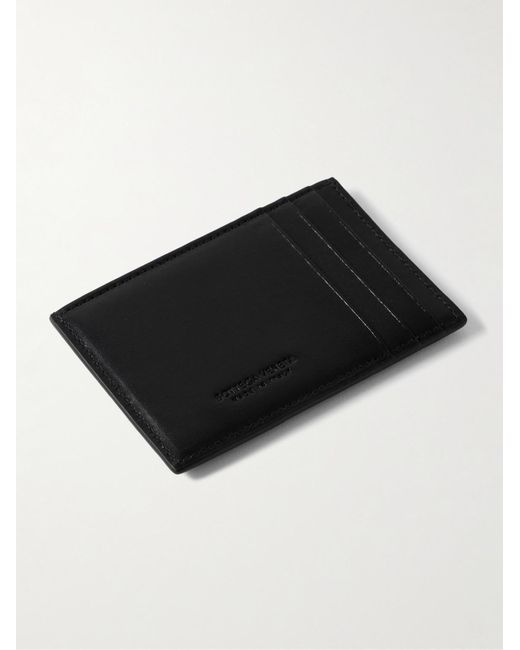 Bottega Veneta Black Intrecciato Leather Cardholder for men