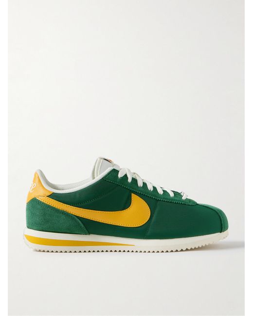 Nike Green Cortez Txt Sneakers Gorge / Ochre for men