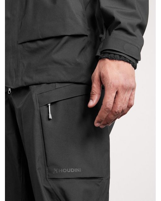 houdini White Rollercoaster Straight-Leg Recycled Ski Salopettes for men