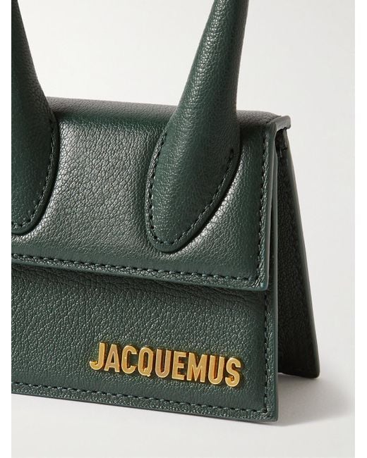 Borsa mini in pelle con logo Le Chiquito di Jacquemus in Green da Uomo