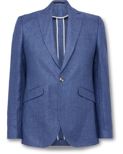Favourbrook Blue Ebury Twill Suit Jacket for men