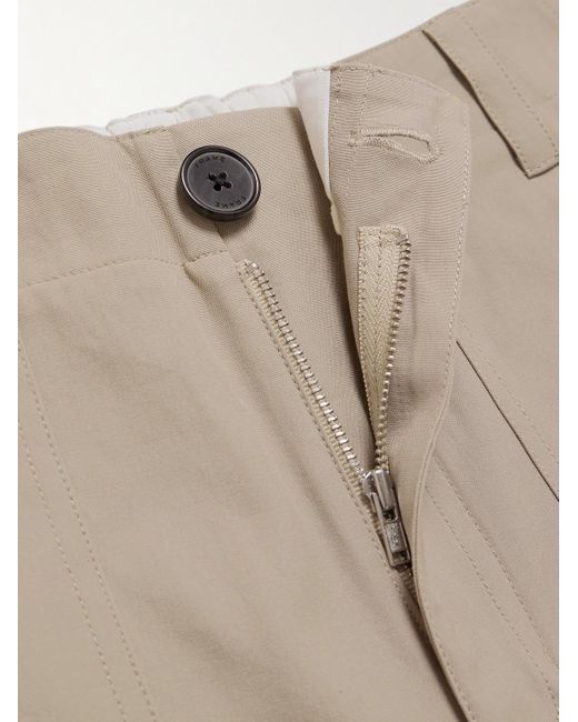 FRAME Patch Traveler gerade geschnittene Shorts aus Baumwolle mit Kordelzugbund in Natural für Herren