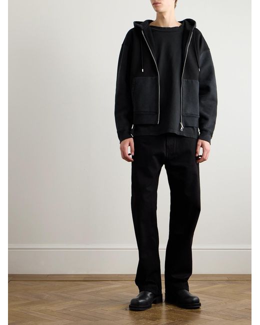 Our Legacy Black Rascal Slim-Fit Cotton-Jersey Zip-Up Hoodie for men