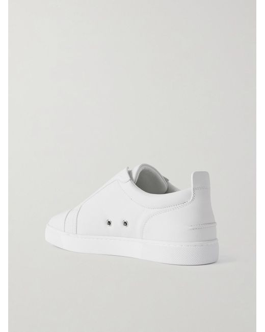 Christian Louboutin St Louis Slip-ons aus Leder in White für Herren