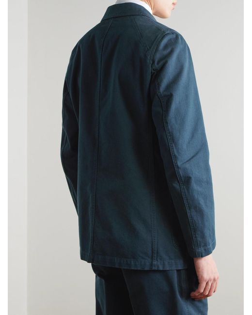 Drake's Blue Mk. I Games Cotton-Twill Suit Jacket for men