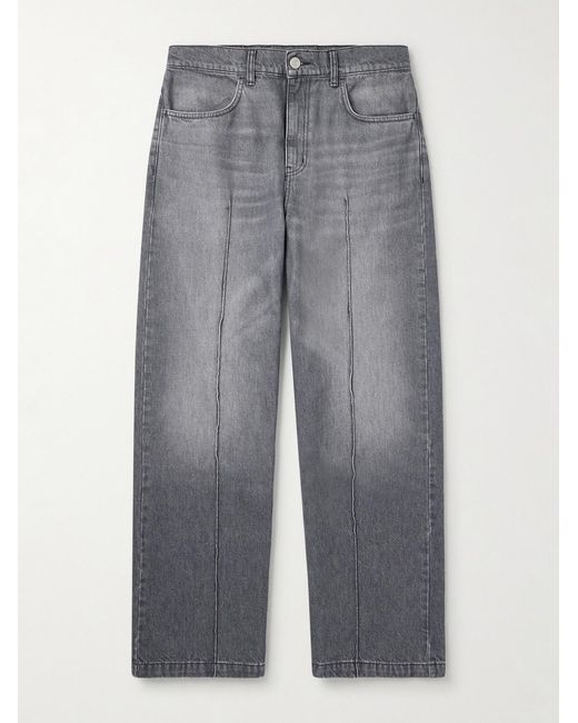 mfpen Gray Straight-Leg Organic Jeans for men