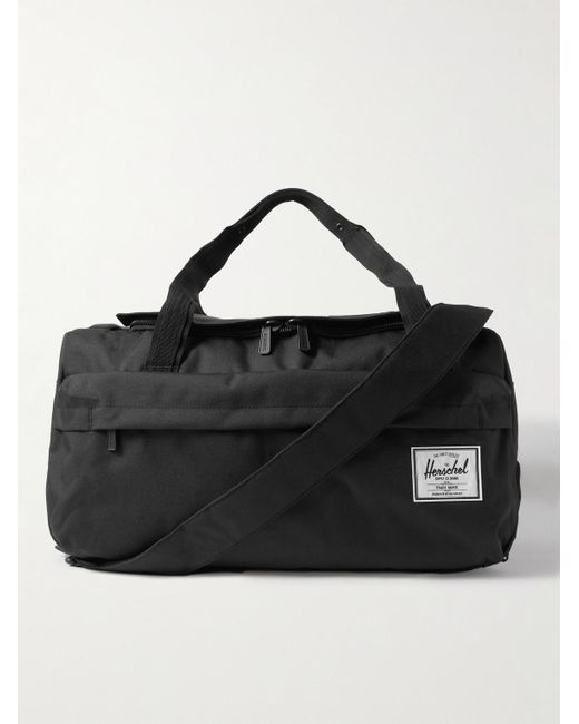 Herschel Supply Co. Black Outfitter Convertible Canvas Weekend Bag for men