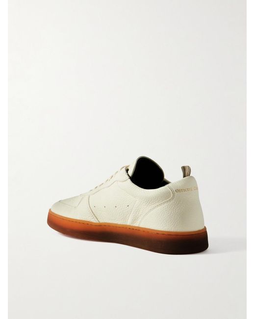 Officine Creative White Asset 001 Deerskin Sneakers for men