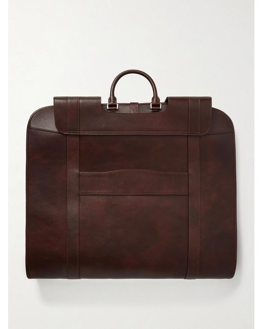 Brunello Cucinelli Brown Leather Suit Carrier for men
