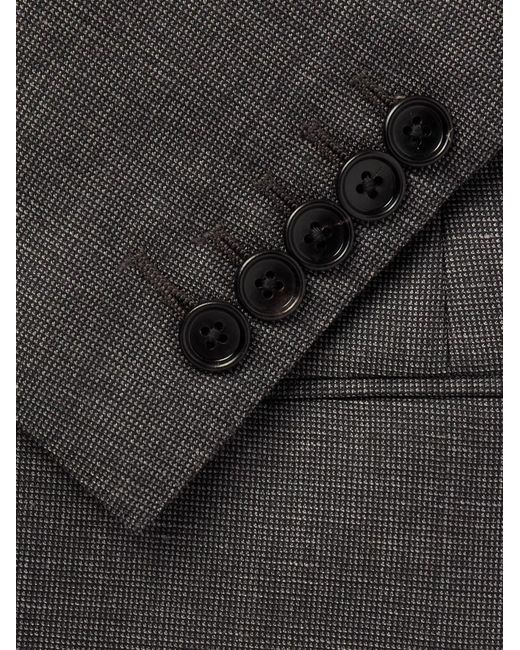 Tom Ford Black Shelton Wool, Mohair, Linen And Silk-Blend Suit Jacket for men