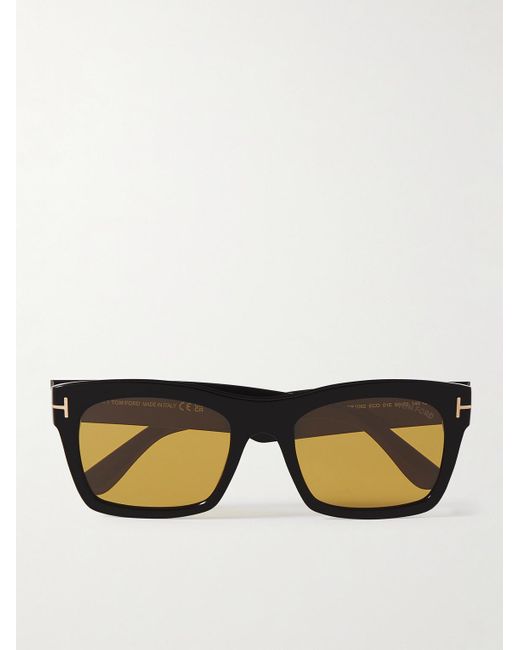 Tom Ford Black Nico Square-frame Acetate Sunglasses for men