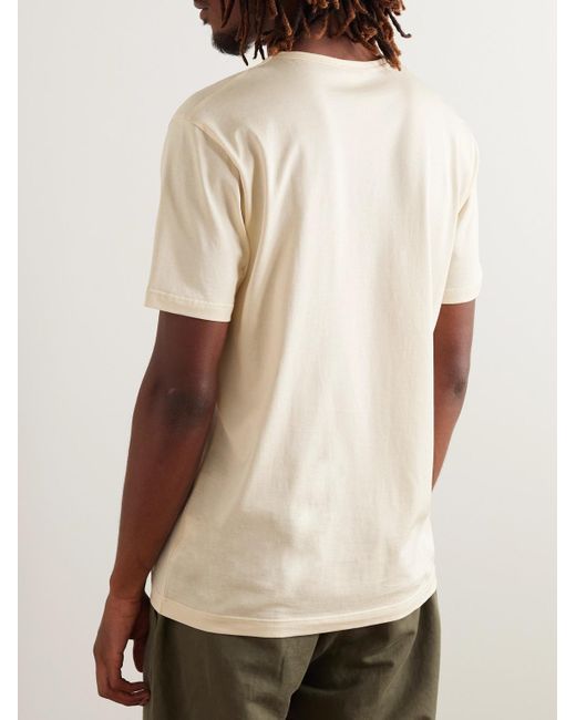 Sunspel Natural Supima Cotton-jersey T-shirt for men