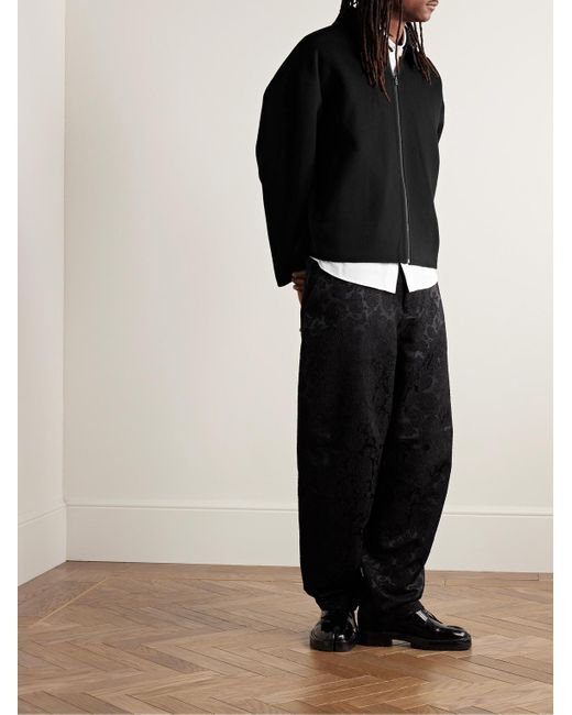 Acne Black Doverio Wool-Flannel Jacket for men