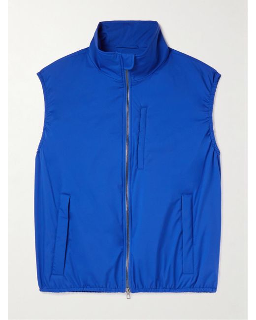 Loro Piana Blue Tilman Slim-Fit Padded Shell Gilet for men