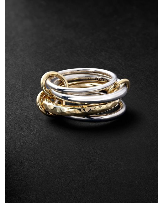 Spinelli Kilcollin Black Janssen Sg Vulcan Sterling Silver And 18-karat Gold Ring for men