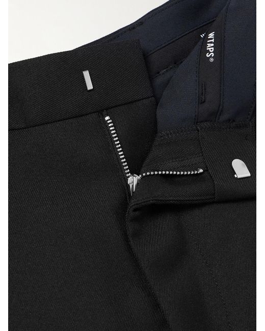 (w)taps Black Straight-leg Twill Cargo Trousers for men