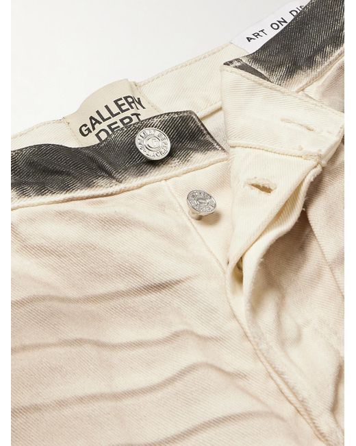 GALLERY DEPT. Hollywood BLV 5001 gerade geschnittene Jeans mit Farbklecksen in Distressed-Optik in Natural für Herren