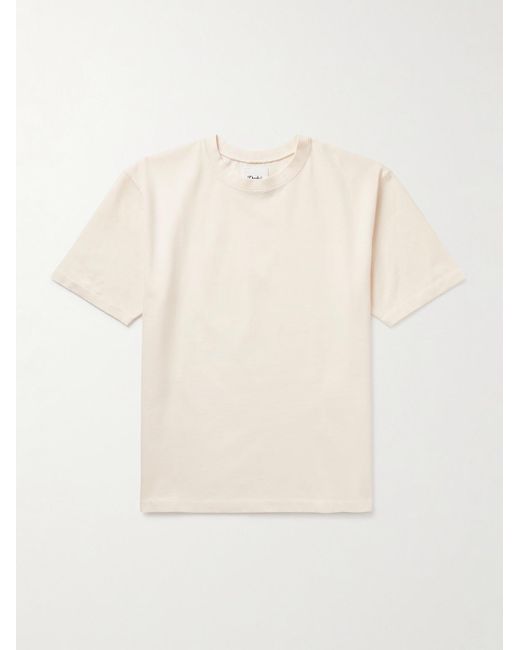 Drake's Natural Hiking Slim-fit Cotton-jersey T-shirt for men