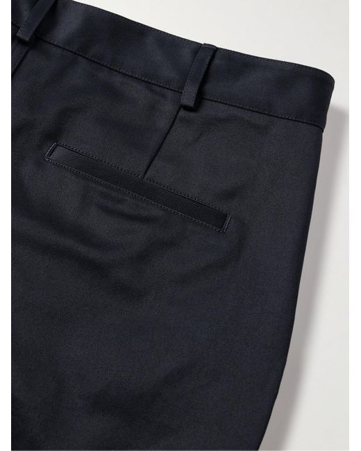Nili Lotan Blue Corentin Straight-leg Cotton-twill Trousers for men