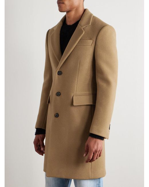 Burberry Natural Beverley Wool Coat for men