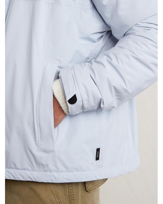 Laminar Blue Padded Shell Hooded Jacket for men