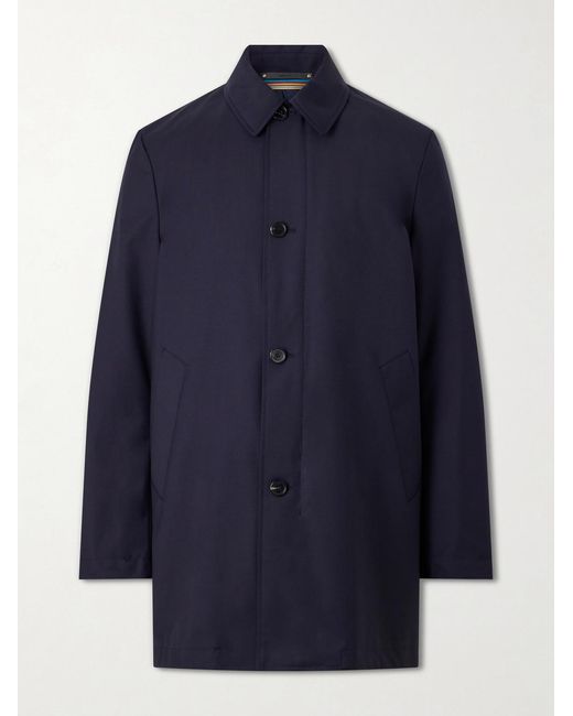 Paul Smith Blue Wool Coat for men
