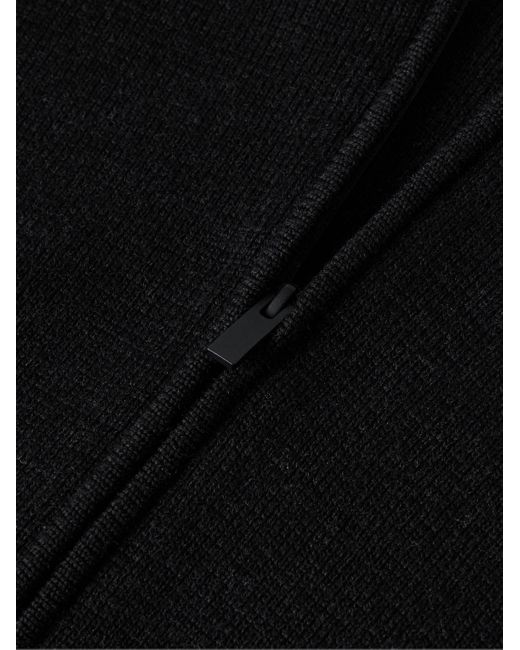 Fear Of God Black Jacquard-knit Wool-blend Zip-up Cardigan for men