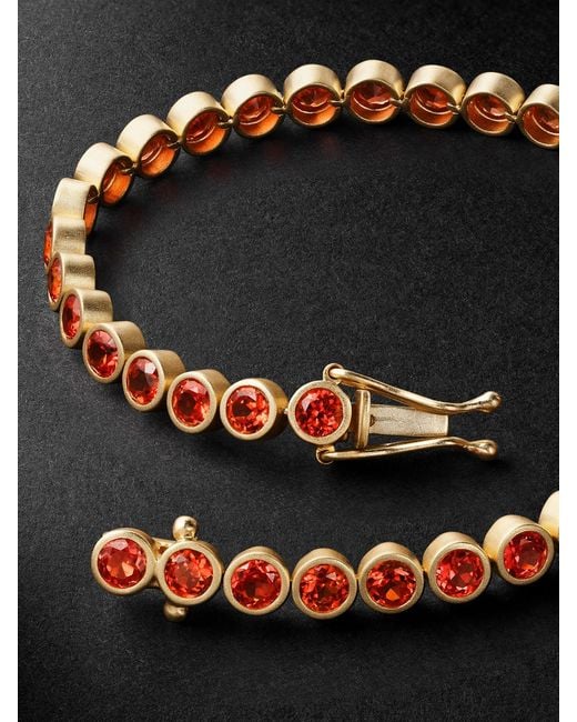 42 Suns Black Small 14-Karat Laboratory-Grown Sapphire Bracelet for men