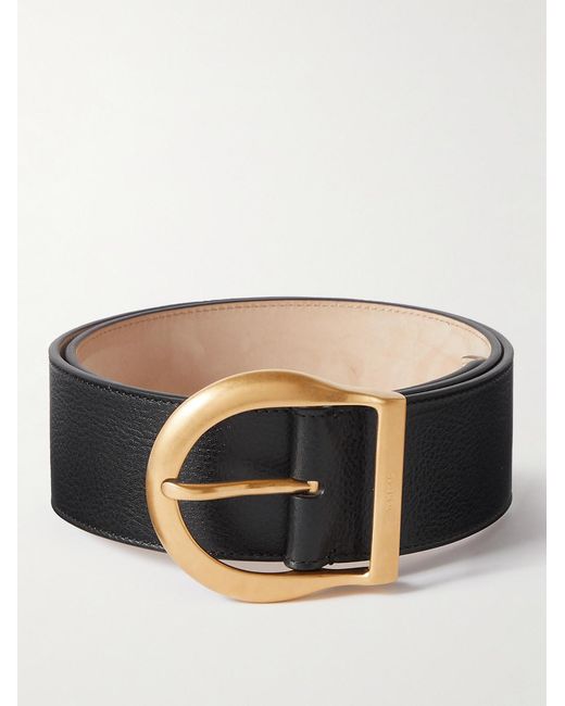 Tom Ford Black Full-Grain Leather Belt for men