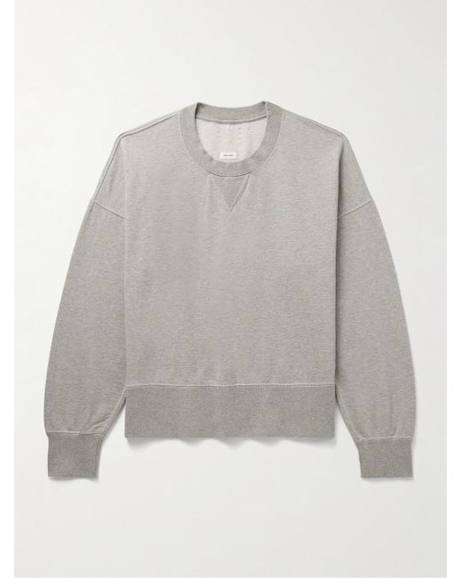 Visvim Gray Court Cotton And Cashmere-blend Jersey Sweatshirt for men