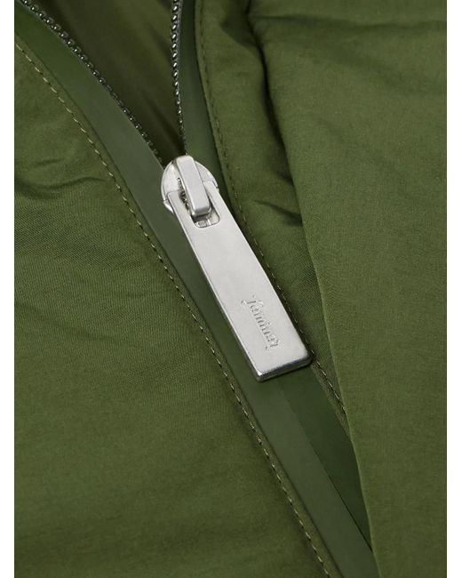 Laminar Green Padded Shell Hooded Parka for men