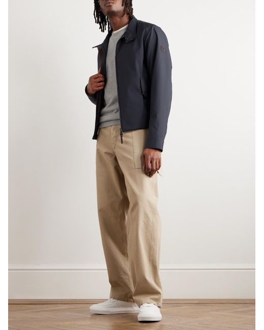 Moncler Blue Chaberton Slim-fit Logo-appliquéd Shell Jacket for men