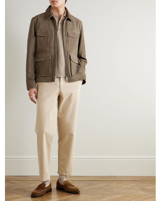Mr P. Brown Suede Jacket for men